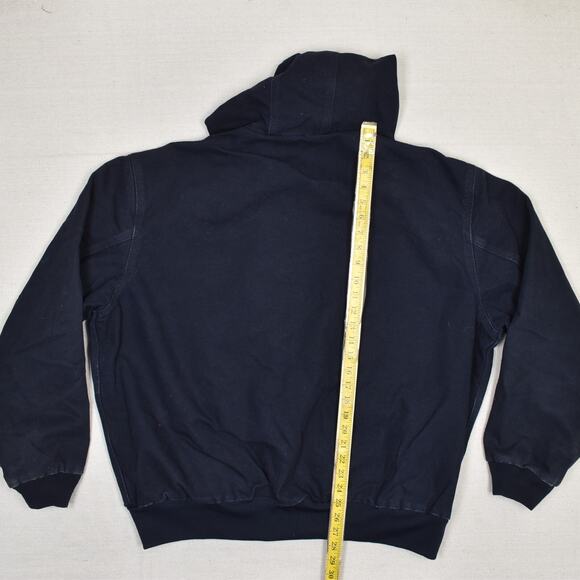 VTG Carhartt Men's Work Jeans Hooded Cotton Blue Size 2XL J25 ZIPPER NOT WORKING - Picture 5 of 8